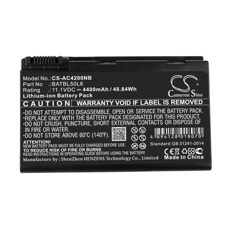 Replacement Battery for Acer Aspire 3100 – Notebook, Laptop – 4400mAh / 11.1V