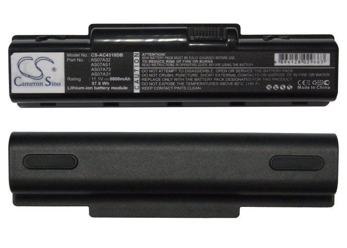 Replacement Battery for eMachines D525 – Notebook, Laptop – 8800mAh / 11.1V