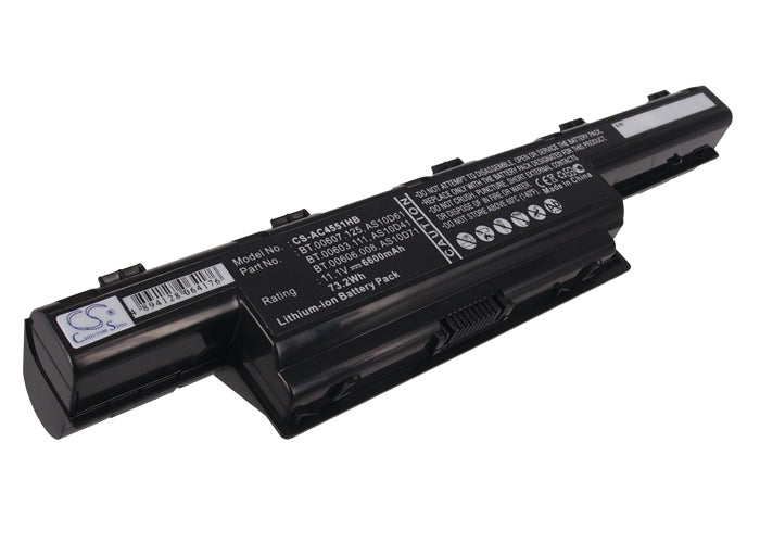 Replacement Battery for Acer Aspire 4250 – Notebook, Laptop – 6600mAh / 73.26Wh / 11.1V