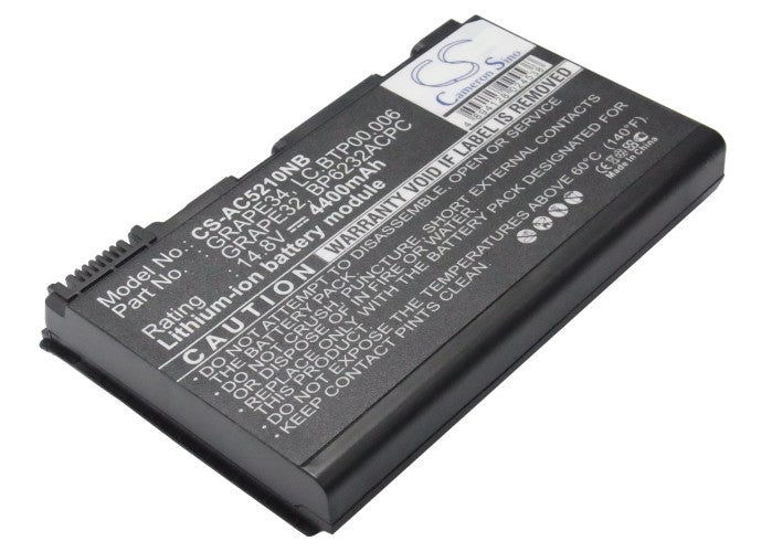 Replacement Battery for Acer Extensa 5120 – Notebook, Laptop – 4400mAh / 14.8V