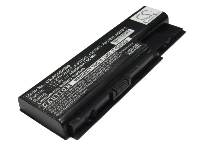 Replacement Battery for Acer Aspire 5220G – Notebook, Laptop – 4400mAh / 65.12Wh / 14.8V