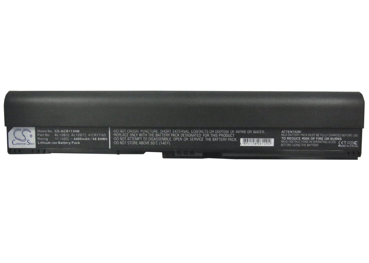 Replacement Battery for Acer Aspire C710 – Notebook, Laptop – 4400mAh / 48.84Wh / 11.1V