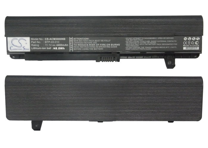 Replacement Battery for Acer TravelMate 3000 – Notebook, Laptop – 4400mAh / 11.1V