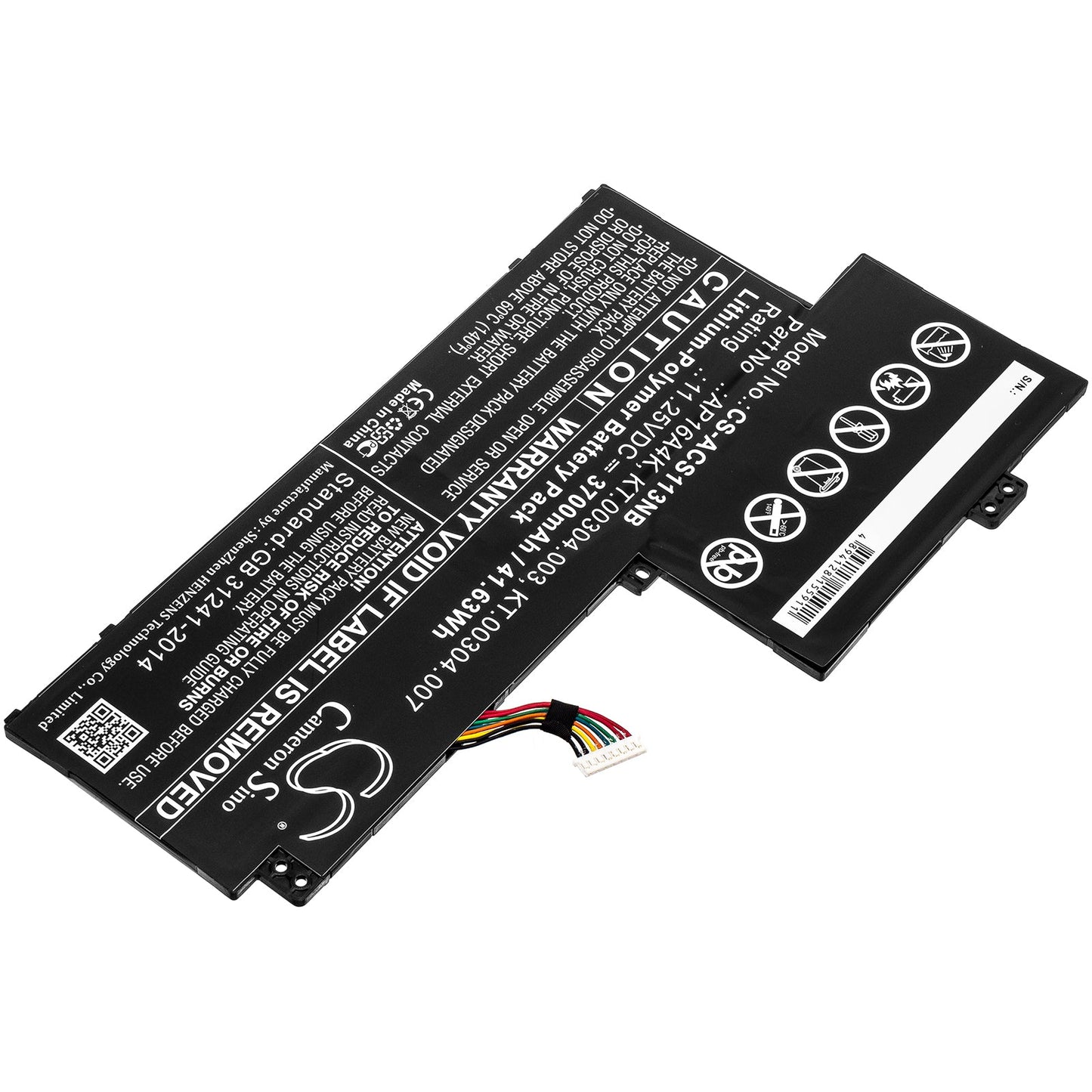 Replacement Battery for Acer Aspire One Cloudbook 11 AO1-13 – Notebook, Laptop – 3700mAh / 41.63Wh / 11.25V