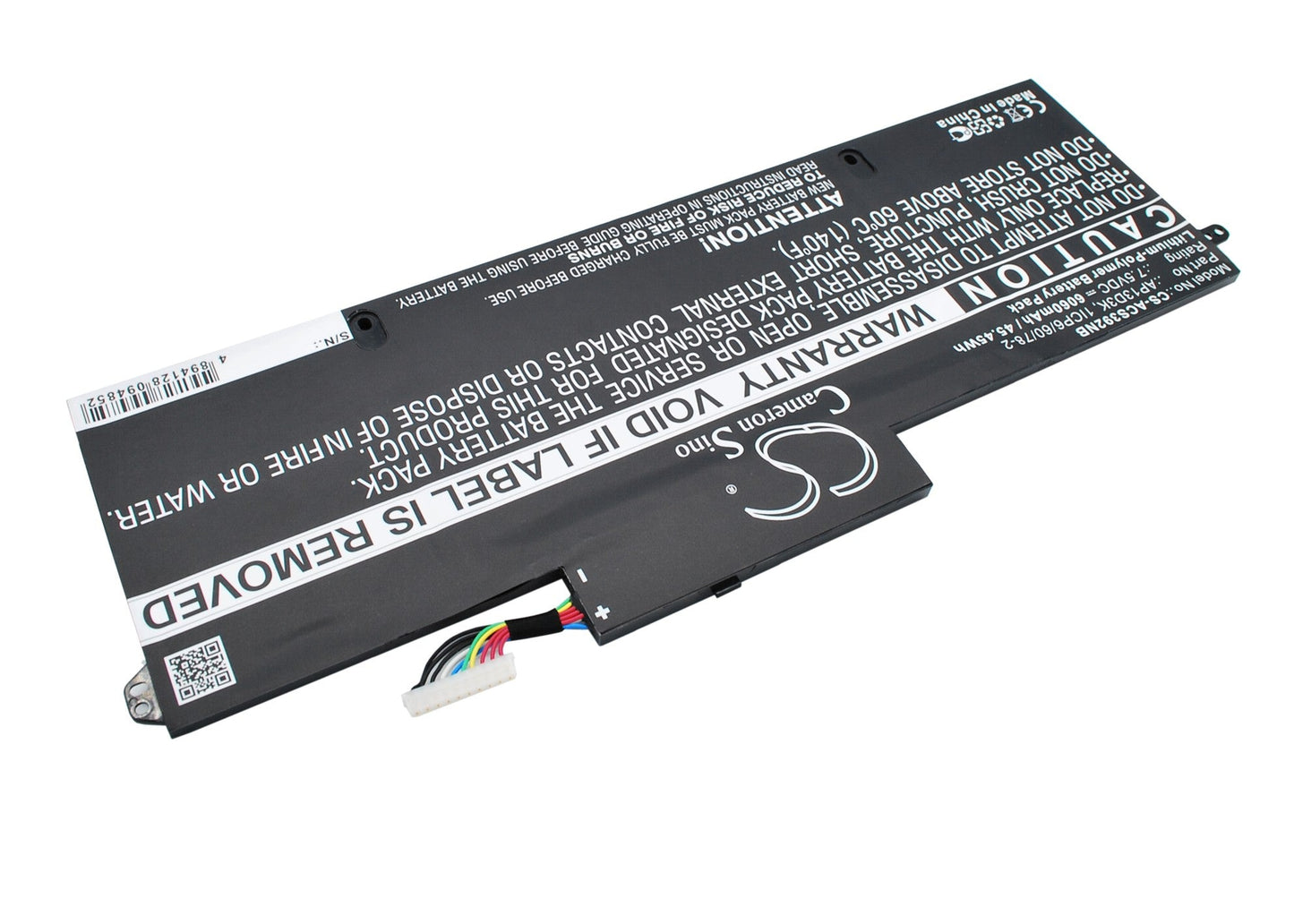 Replacement Battery for Acer Aspire S3 – Notebook, Laptop – 6060mAh / 45.45Wh / 7.5V