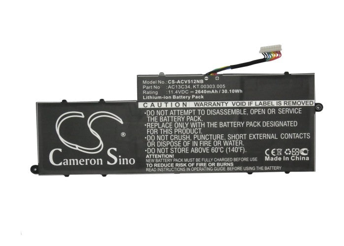 Replacement Battery for Acer Aspire E-11 – Notebook, Laptop – 2640mAh / 30.10Wh / 11.4V