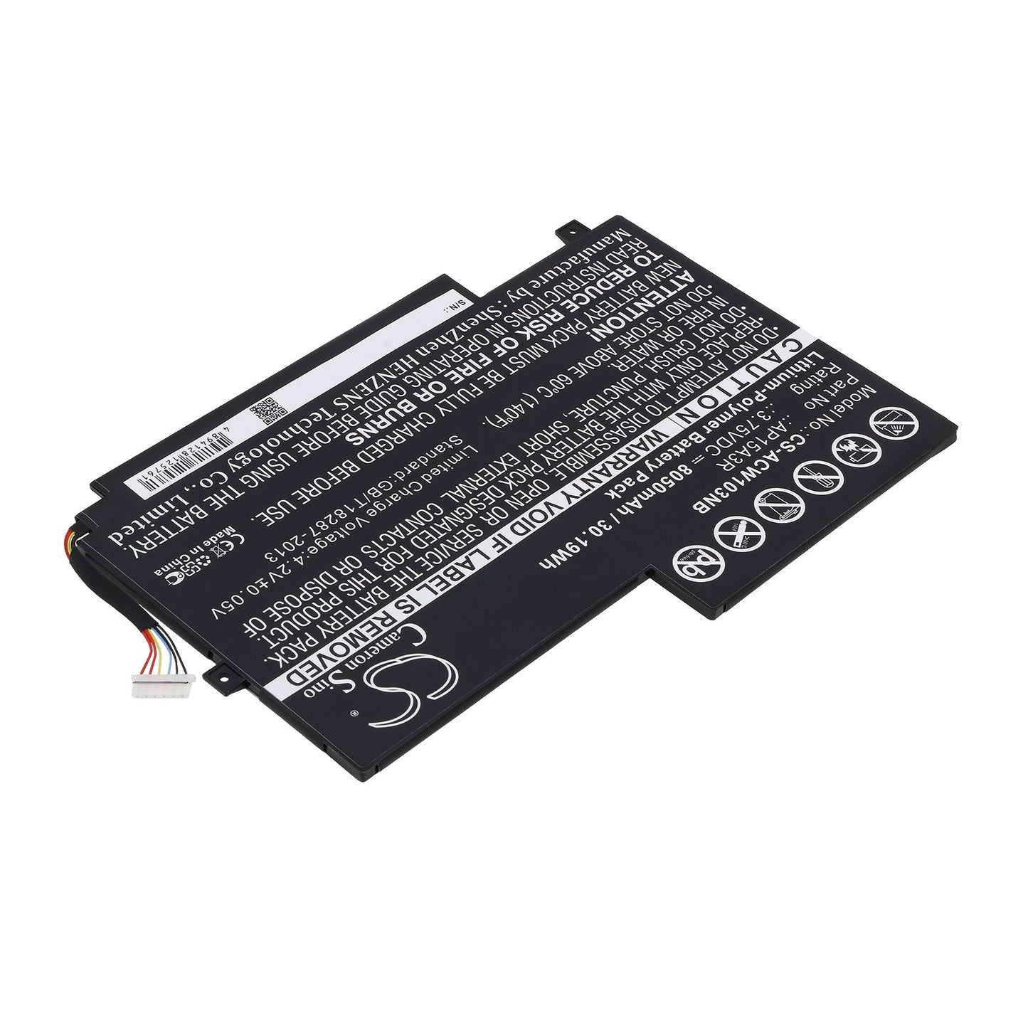 Replacement Battery for Acer Aspire Switch 10E – Notebook, Laptop – 8050mAh / 30.19Wh / 3.75V