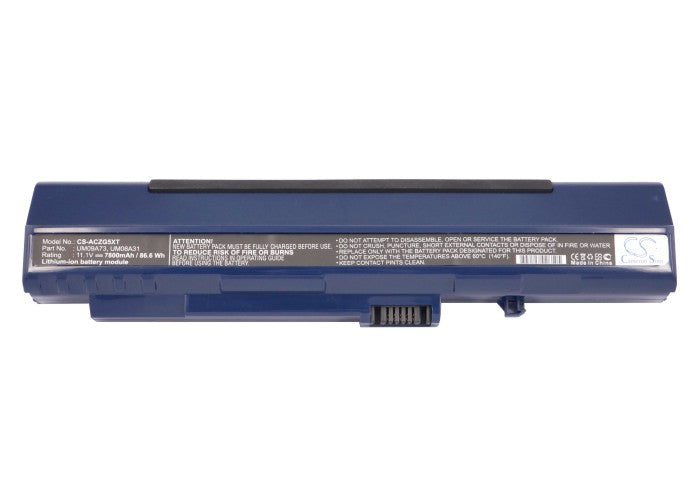 Replacement Battery for Acer Aspire One – Notebook, Laptop – 7800mAh / 11.1V