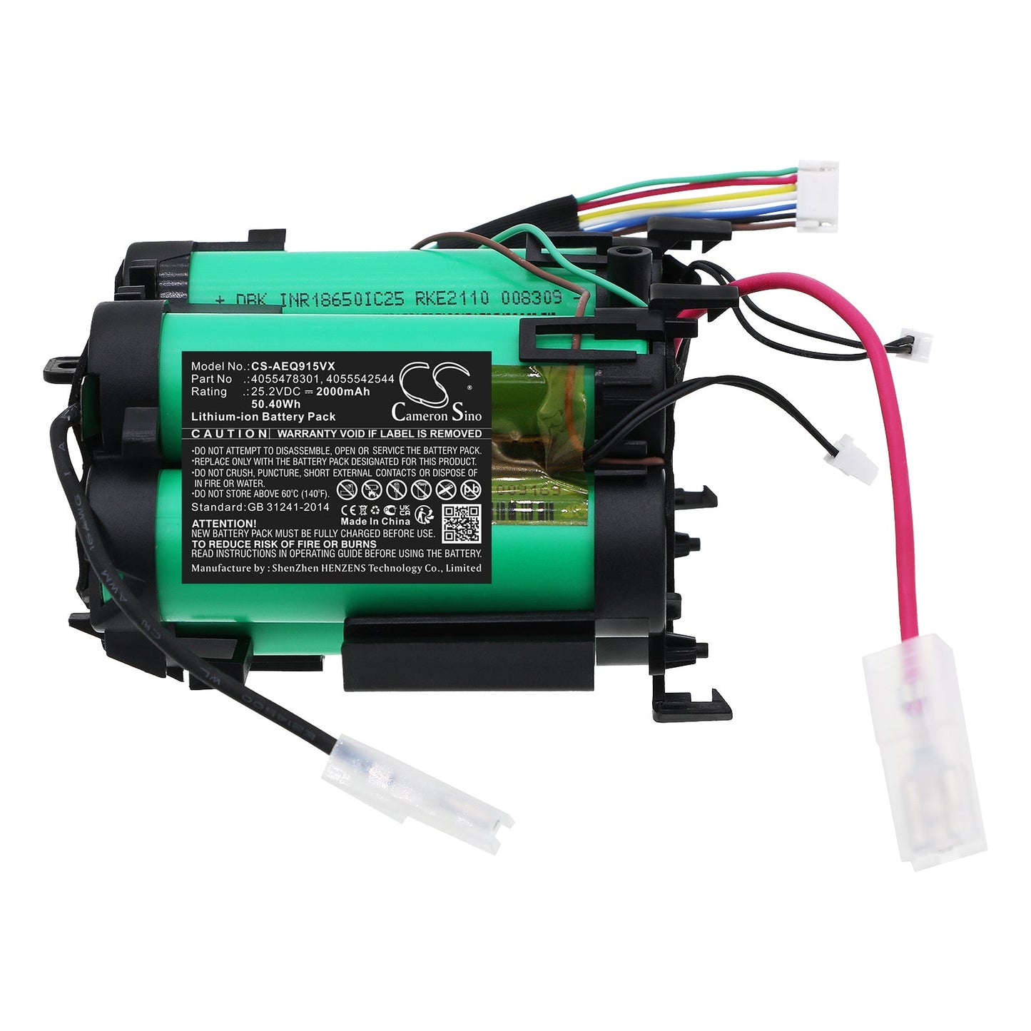Replacement Battery for AEG AEG QX 9 1 50 IB – Vacuum – 2000mAh / 50.4Wh / 25.2V