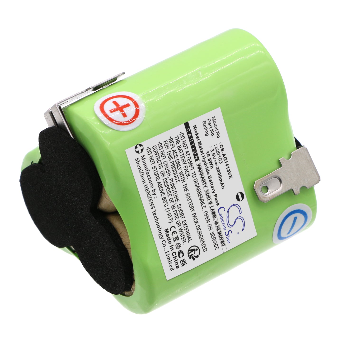 Replacement Battery for AEG Classic 1, FL36 AG303, Liliput, – 3000mAh / 10.80Wh
