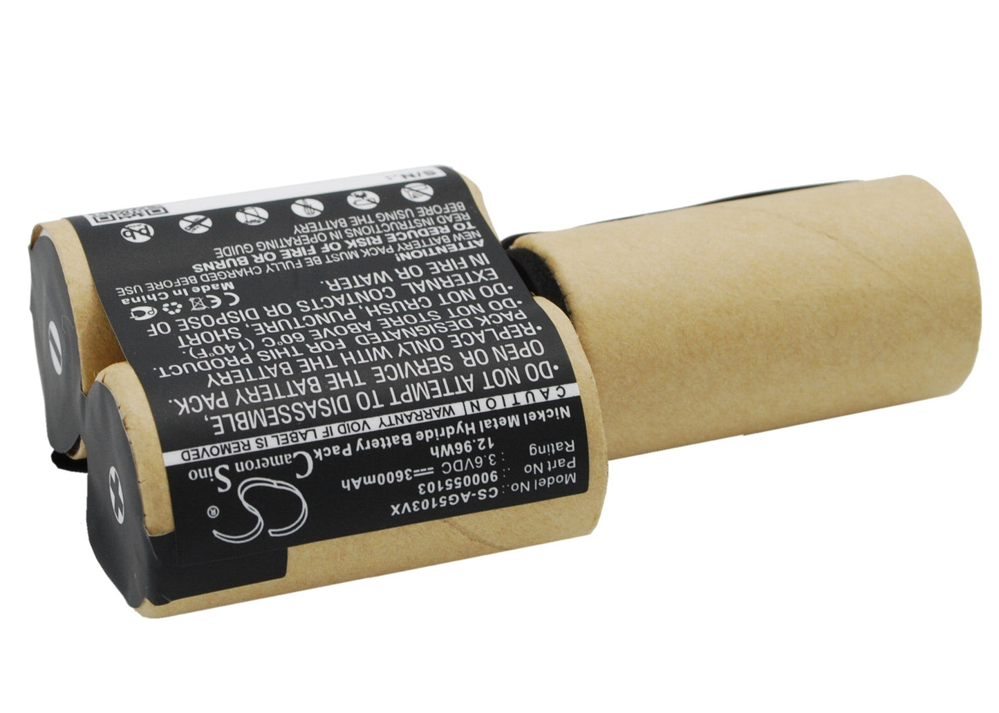 Replacement Battery for AEG Electrolux FM – Vacuum – 3600mAh / 12.96Wh / 3.6V