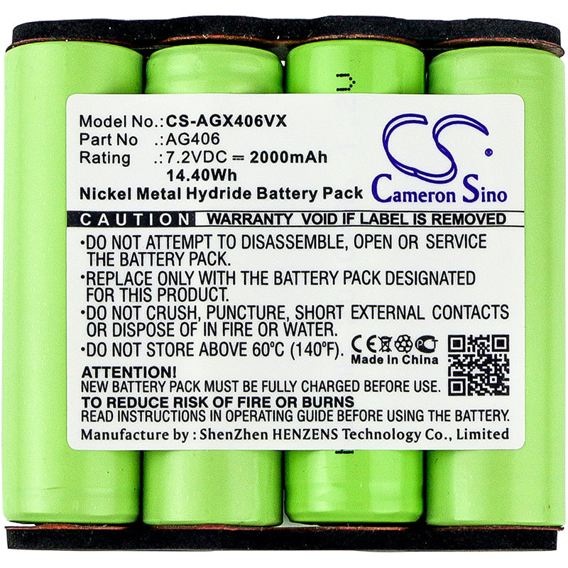 Replacement Battery for Electrolux AG406 – Vacuum – 2000mAh / 14.40Wh / 7.2V