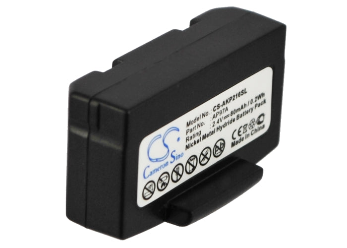 Replacement Battery for Williams Sound WIR RX-18 Infrared Receiver – Wireless Headset – 80mAh / 0.19Wh / 2.4V