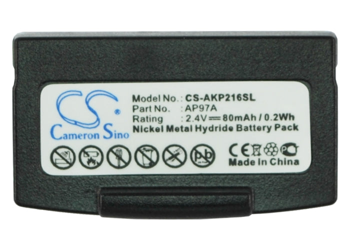 Replacement Battery for Williams Sound WIR RX-18 Infrared Receiver – Wireless Headset – 80mAh / 0.19Wh / 2.4V