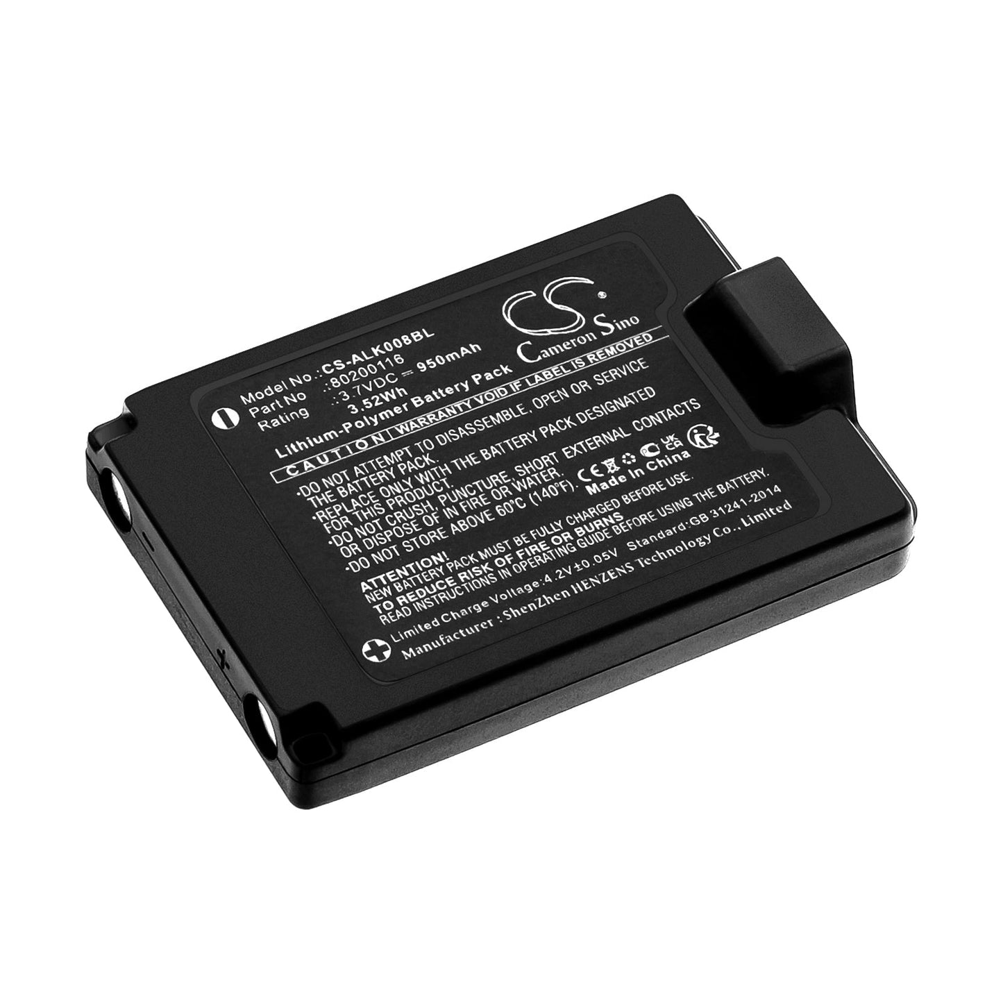 Replacement Battery for Autec A8B – Crane Remote Control – 950mAh / 3.52Wh / 3.7V