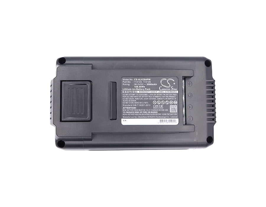 Replacement Battery for AL-KO 113278 113330, 113331, – 3000mAh / 108.00Wh