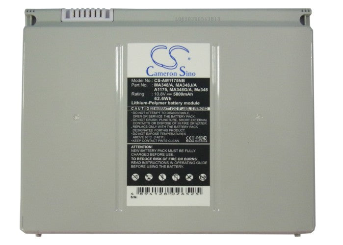 Replacement Battery for Apple MACBOOK PRO 15 MA895CH/A – Notebook, Laptop – 5800mAh / 62.64Wh / 10.8V