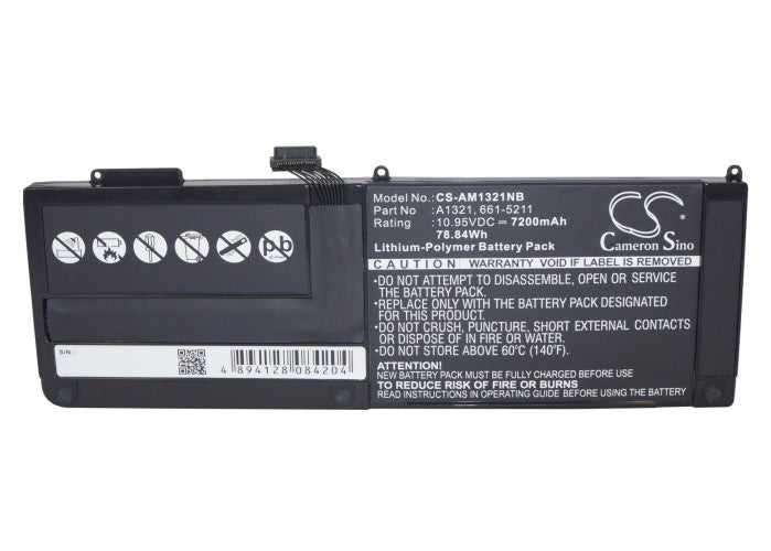 Replacement Battery for Apple A1286 – Notebook, Laptop – 7200mAh / 78.84Wh / 10.95V
