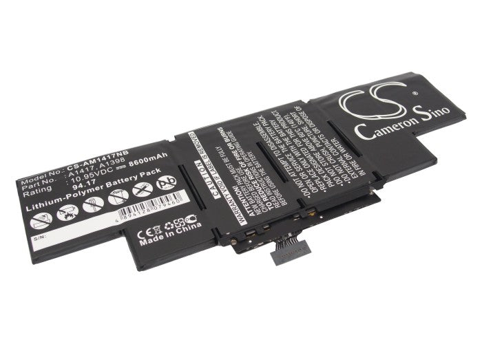 Replacement Battery for Apple MacBook Pro Core i7 2.3 15" Re – Notebook, Laptop – 8600mAh / 94.17Wh / 10.95V