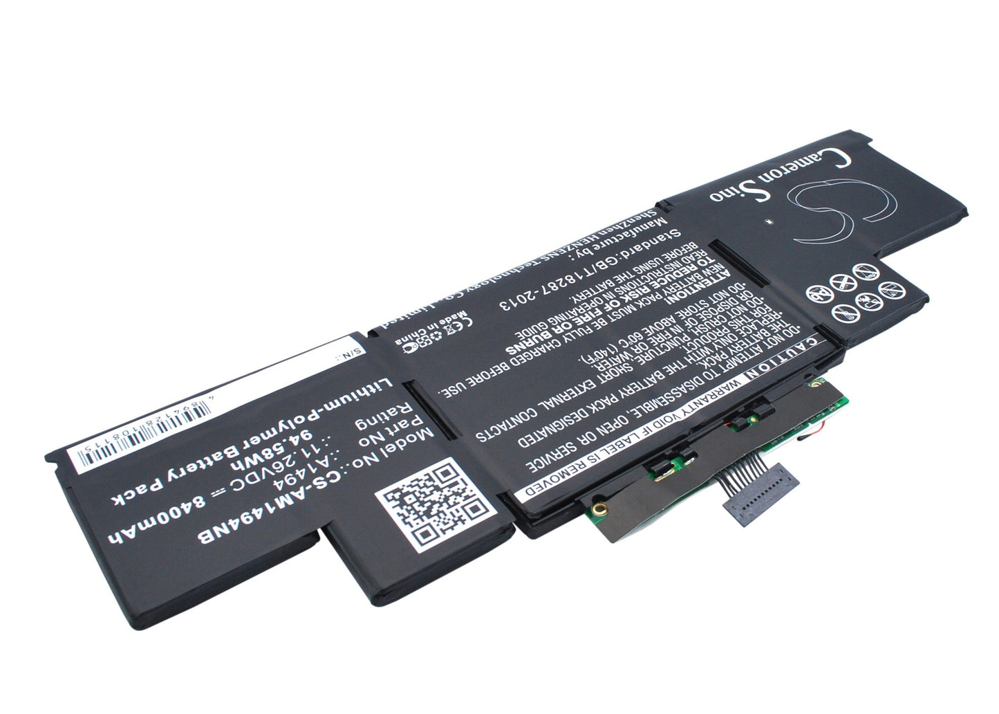 Replacement Battery for Apple MacBook Pro Retina Display 15" – Notebook, Laptop – 8400mAh / 94.58Wh / 11.26V