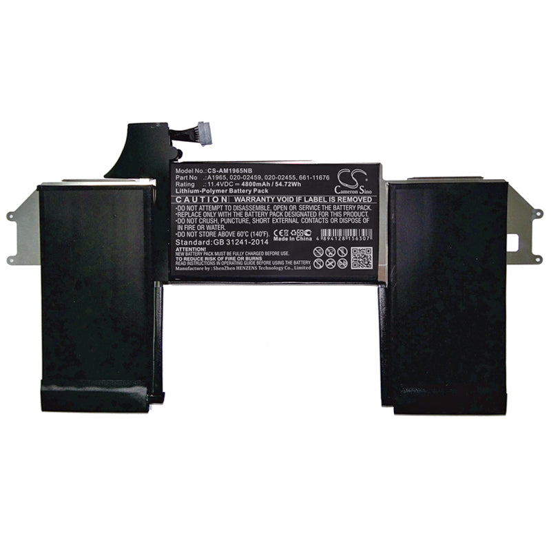 Replacement Battery for Apple A1932 – Notebook, Laptop – 4800mAh / 54.72Wh / 11.4V