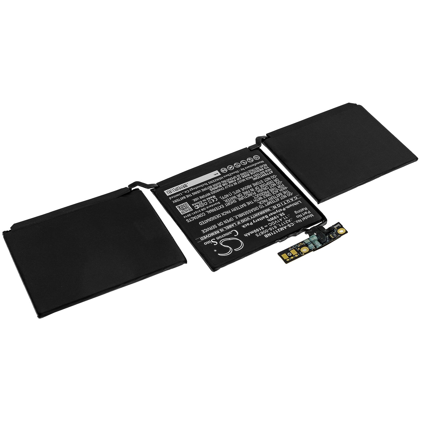 Replacement Battery for Apple MacBook Pro 13 Inch Two Thunde – Notebook, Laptop – 5100mAh / 58.19Wh / 11.41V