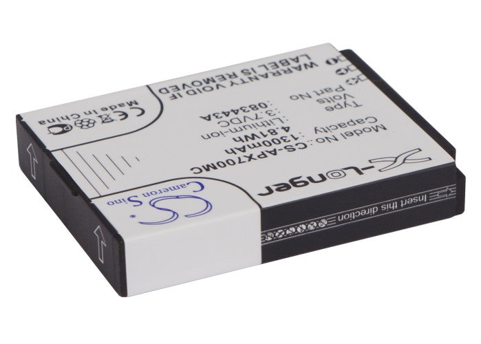 Replacement Battery for Actionpro ISAW A1 – Camera – 1300mAh / 4.81Wh / 3.7V