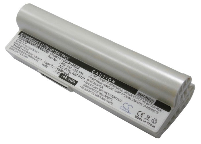 Replacement Battery for Asus Eee PC 2G Linux – Notebook, Laptop – 6600mAh / 7.4V
