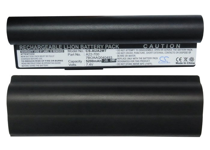 Replacement Battery for Asus Eee PC 2G Linux – Notebook, Laptop – 5200mAh / 7.4V