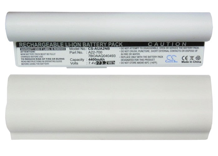 Replacement Battery for Asus Eee PC 2G Linux – Notebook, Laptop – 4400mAh / 7.4V