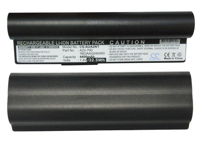 Replacement Battery for Asus Eee PC 2G Linux – Notebook, Laptop – 4400mAh / 7.4V