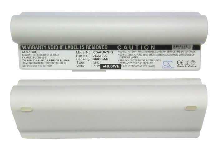 Replacement Battery for Asus Eee PC 701SD – Notebook, Laptop – 6600mAh / 7.4V