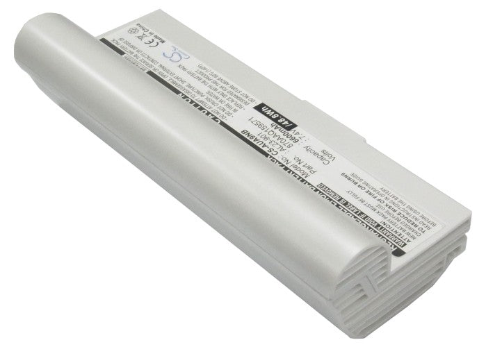 Replacement Battery for Asus Eee PC 1000 – Notebook, Laptop – 6600mAh / 7.4V
