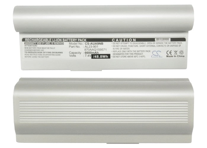 Replacement Battery for Asus Eee PC 1000 – Notebook, Laptop – 6600mAh / 7.4V