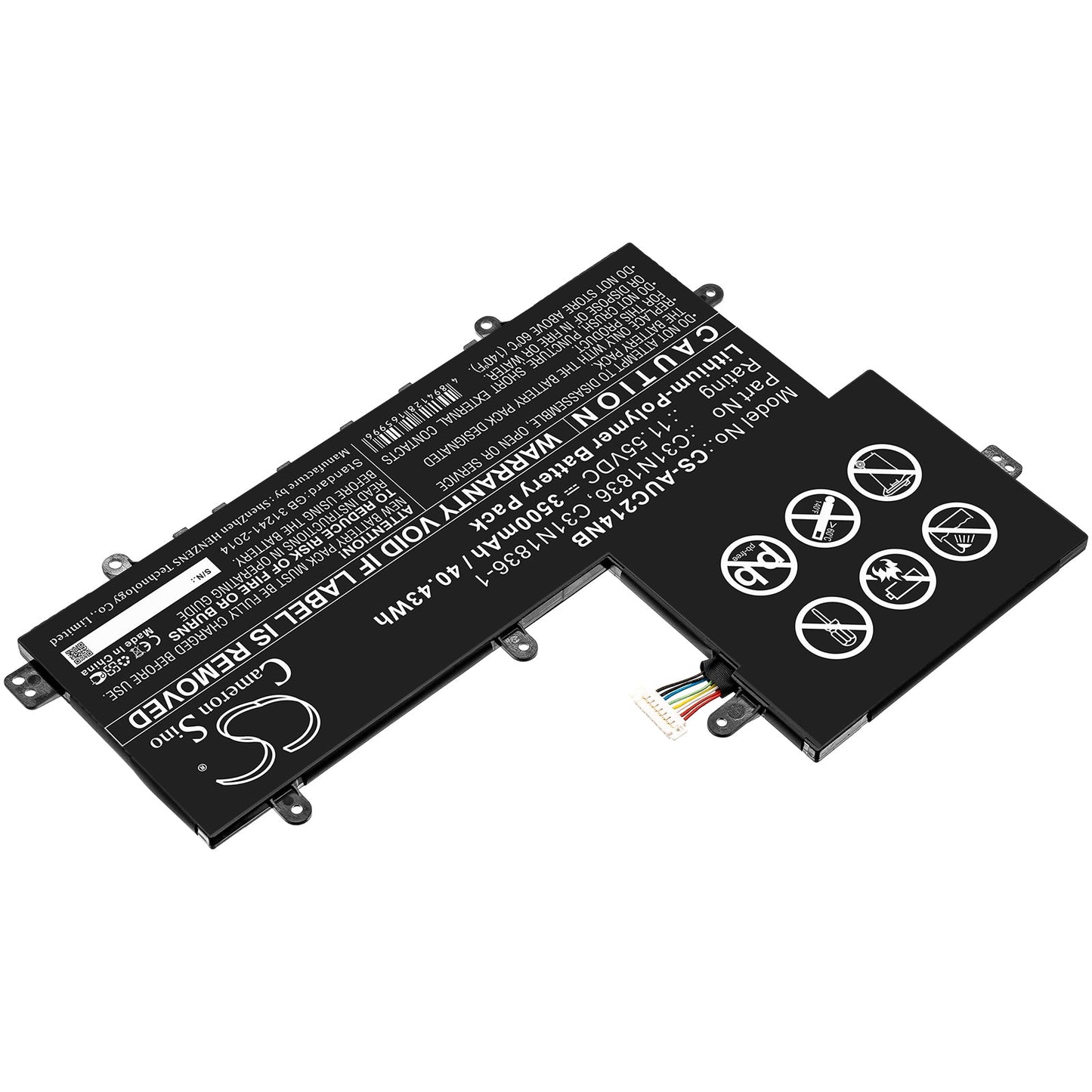Replacement Battery for Asus C204MA-1A – Notebook, Laptop – 3500mAh / 40.43Wh / 11.55V