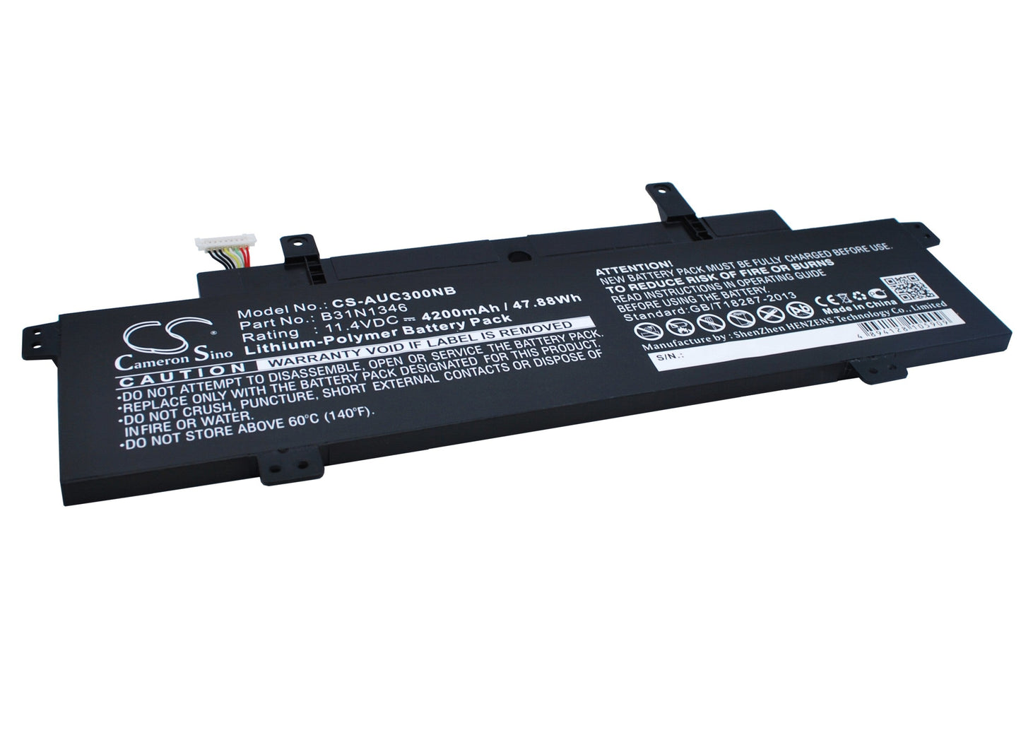 Replacement Battery for Asus C300MA_C-2A – Notebook, Laptop – 4200mAh / 47.88Wh / 11.4V