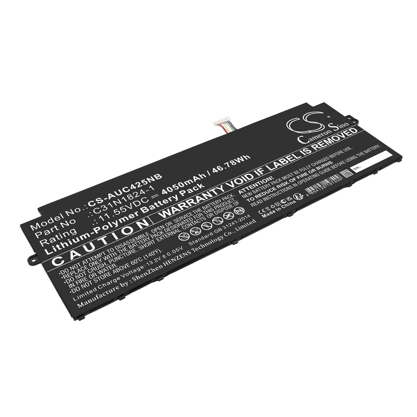 Replacement Battery for Asus C433TA – Notebook, Laptop – 4050mAh / 46.78Wh / 11.55V