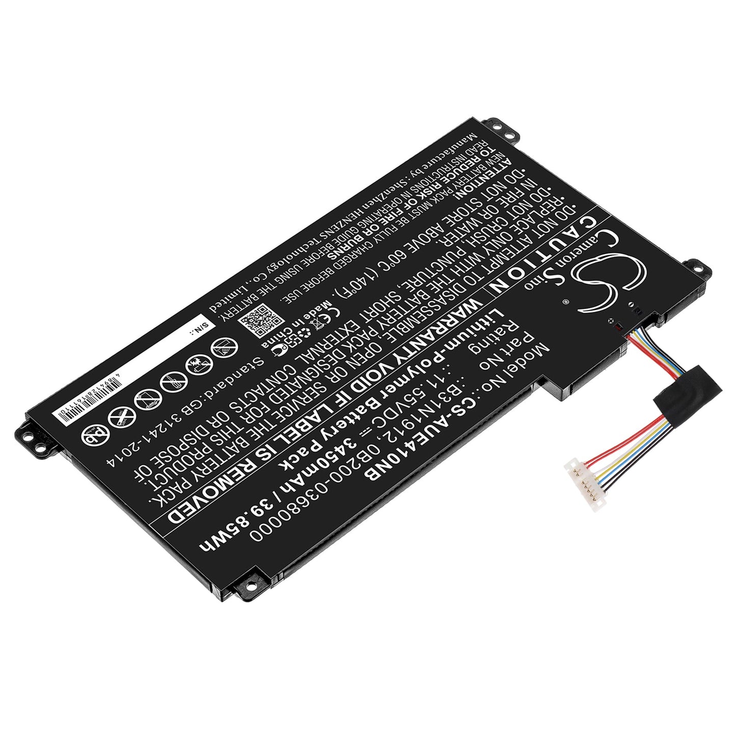 Replacement Battery for Asus E410 – Notebook, Laptop – 3450mAh / 39.85Wh / 11.55V