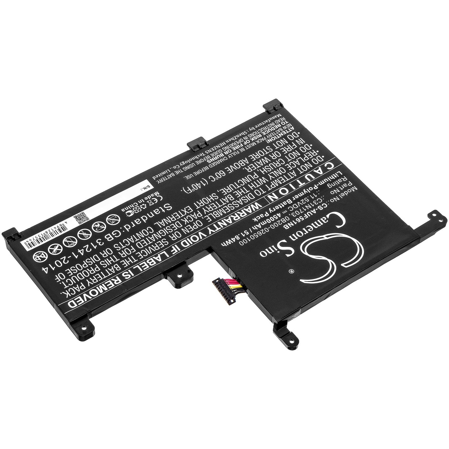 Replacement Battery for Asus Q505UA – Notebook, Laptop – 4500mAh / 51.84Wh / 11.52V