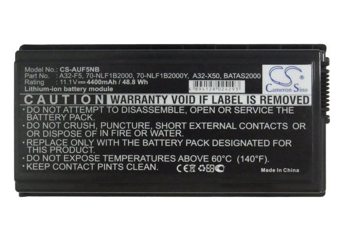 Replacement Battery for Asus F5 – Notebook, Laptop – 4400mAh / 11.1V