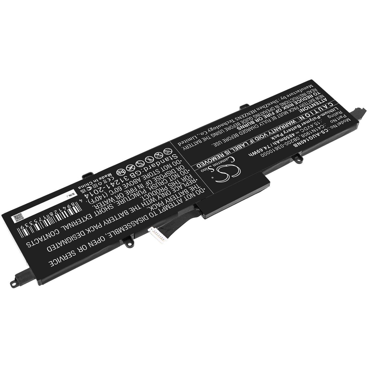 Replacement Battery for Asus ROG Zephyrus G14 – Notebook, Laptop – 4850mAh / 74.69Wh / 15.4V