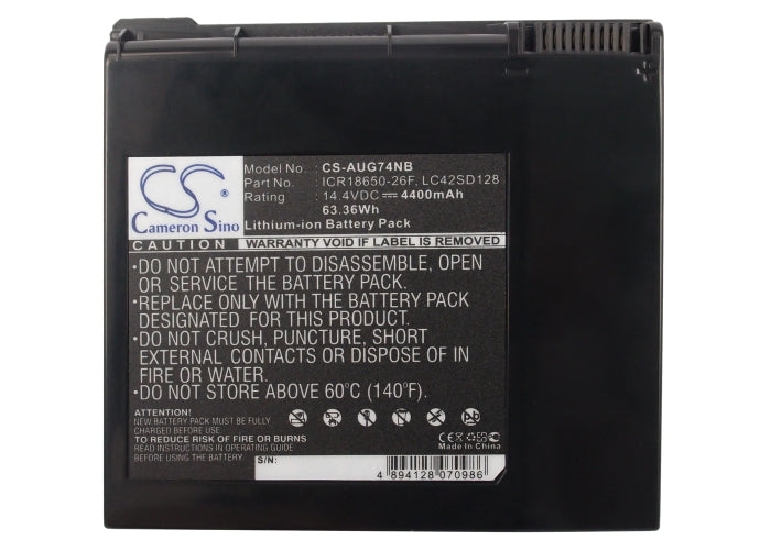 Replacement Battery for Asus G74 – Notebook, Laptop – 4400mAh/63.36Wh / 14.4V