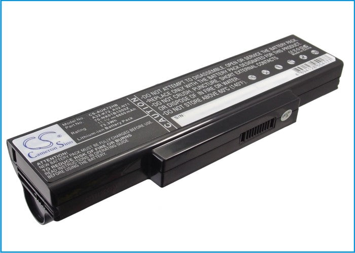 Replacement Battery for Asus A72 – Notebook, Laptop – 6600mAh / 73.26Wh / 11.1V