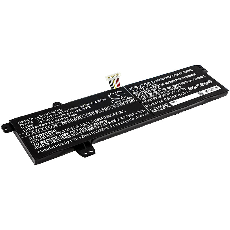 Replacement Battery for Asus E402BA – Notebook, Laptop – 4700mAh / 36.19Wh / 7.7V