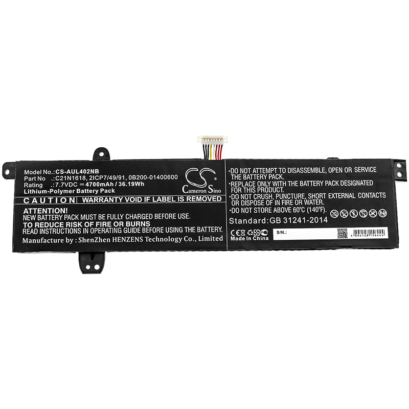 Replacement Battery for Asus E402BA – Notebook, Laptop – 4700mAh / 36.19Wh / 7.7V