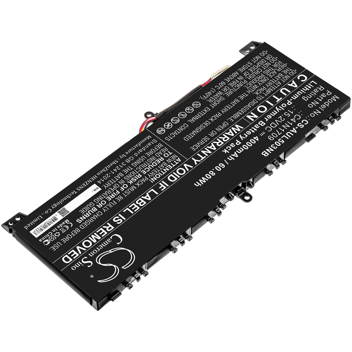 Replacement Battery for Asus GL503VS – Notebook, Laptop – 4000mAh / 60.80Wh / 15.2V