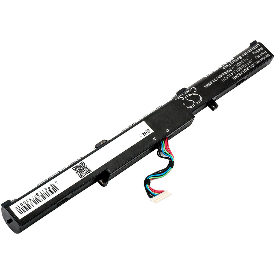 Replacement Battery for Asus GL752JW – Notebook, Laptop – 2600mAh / 39.00Wh / 15.0V
