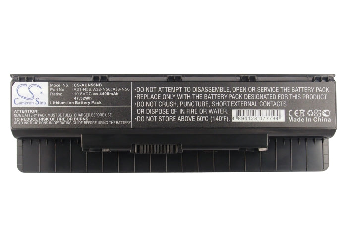 Replacement Battery for Asus N46 – Notebook, Laptop – 4400mAh/47.52Wh / 10.8V