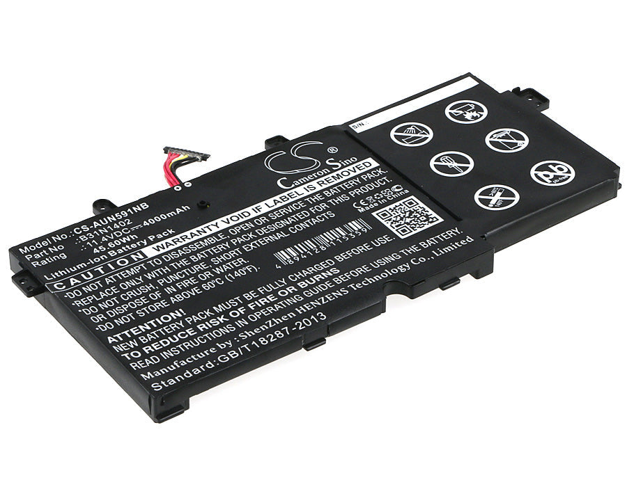 Replacement Battery for Asus 51LN-BBI706 – Notebook, Laptop – 4000mAh / 45.60Wh / 11.4V