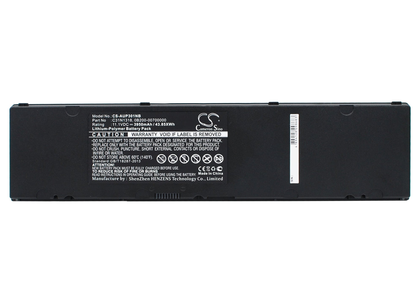 Replacement Battery for Asus AsusPro Essential PU301LA – Notebook, Laptop – 3950mAh / 43.85Wh / 11.1V
